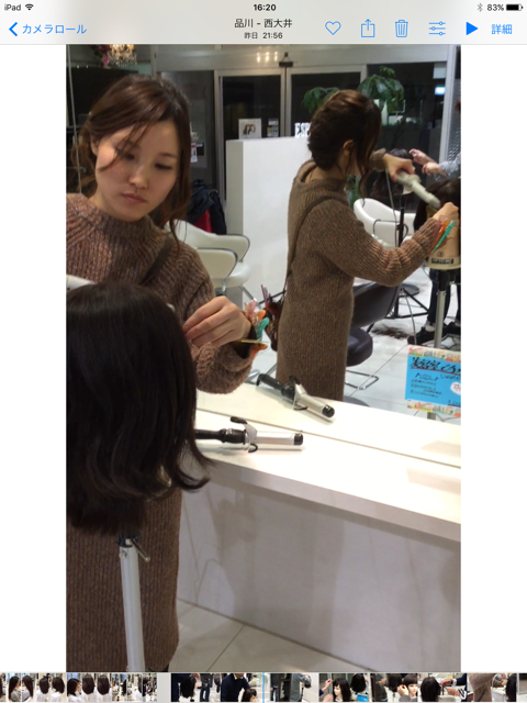 先日のフォトシューティングの西山さん(^^)