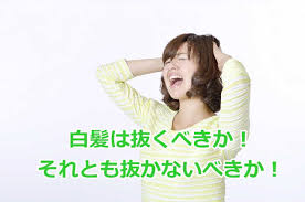 白髪は抜くと増えるのか？？